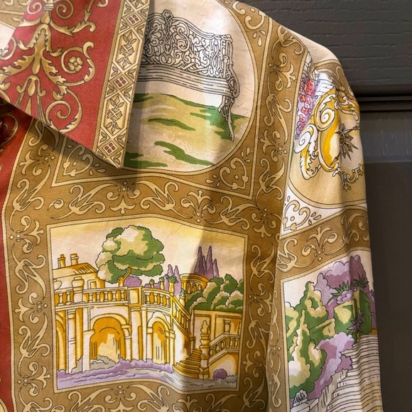 Burberry Vintage Silk Blouse SZ 9 🏰 🫅 - Picture 15 of 16